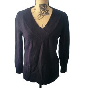 XS by Anthropologie black v-neck sweater